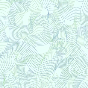 Flow Ripples Line Art Wallpaper