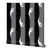 Stripe Creepy Halloween Hands - Gray - Large
phantasmagoria halloween creepy hand stripe black and white large scale spooky scary