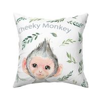 18x18 cushion cover monkey  