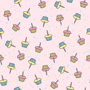 Cupcakes Confetti Medium Pink