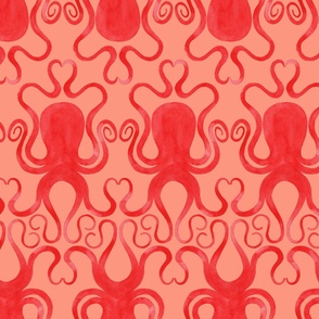 Octopuses in love coral jumbo