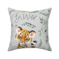 18x18 cushion cover tiger
