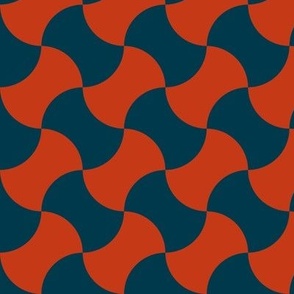 Bowties-Red Orange and Navy
