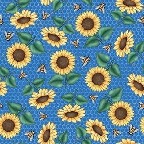 bee sunflower 9