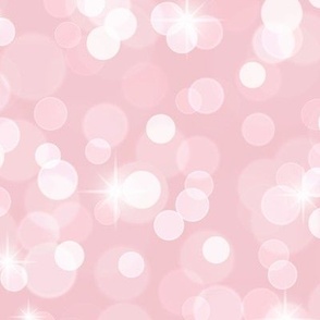 Large Sparkly Bokeh Pattern - Rose Quartz Color
