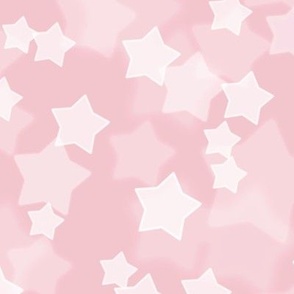 Large Starry Bokeh Pattern - Rose Quartz Color