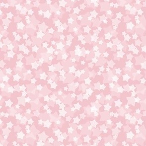 Small Starry Bokeh Pattern - Rose Quartz Color