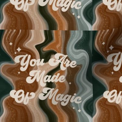 6" square: you are made of magic caramel and forest