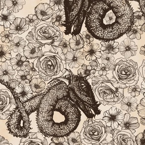 Floral Dragon Parchment