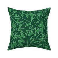 Greenery botanical curly leaves texture pattern