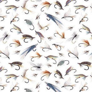 Fishing Fly Fabric, Wallpaper and Home Decor