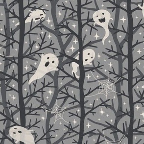 little ghosts in the forest
