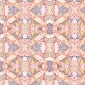 Neutral Geometric Wallpaper - String Art Geometrics