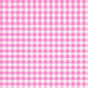 Sweet Pink and Eggshell Gingham