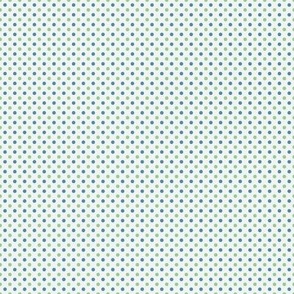 Tiny blue polka dots on Eggshell background