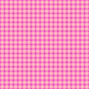 Pink toned polka dots, small