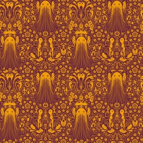 Phantasm Damask Fantasy Orange Rose