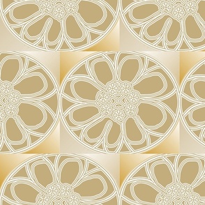 FLORAL DELIGHT- BEIGE AND WHITE