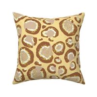 Leopard Print Pattern with Gold Foil Accents