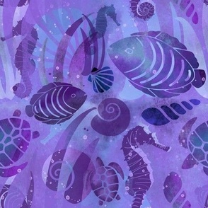 Sealife-Purple/Blue 