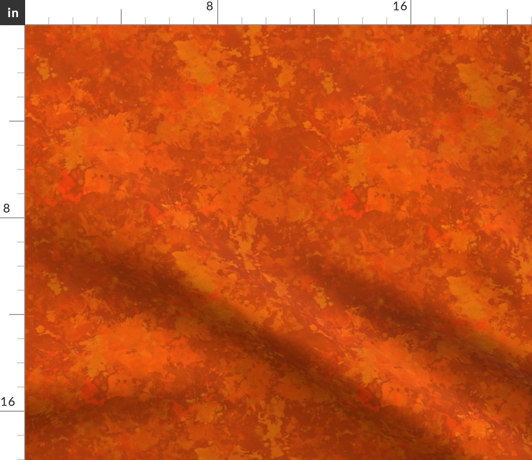 Fall Abstract Burnt Orange with leaves