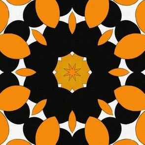 Snakey Orange and Black Star