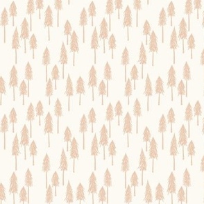 Forrest Hill - Light Baby Pink Xmas Trees Small - Hufton Studio