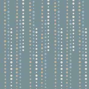 Blue beige coordinates - dots