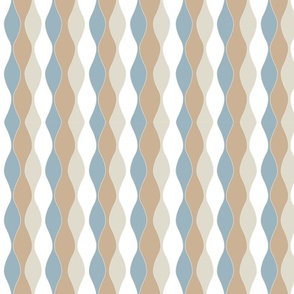 Blue beige coordinates - swirl