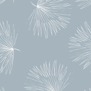 GIANT Freehand  Freehand Fan Palm - soft grey blue