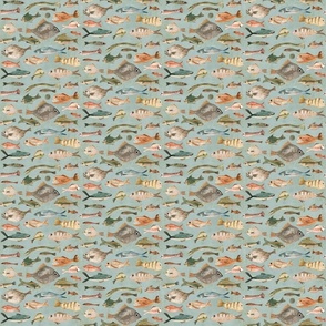 fish in duck egg blue {small}