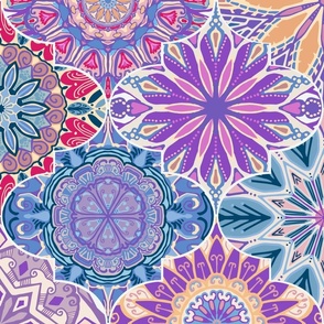 Moroccan Mandala Dream, violet, 24 inch