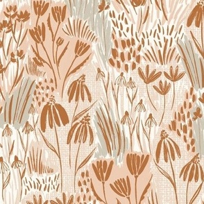 Woodland Floral Simple - Beige and Sage Large -Hufton