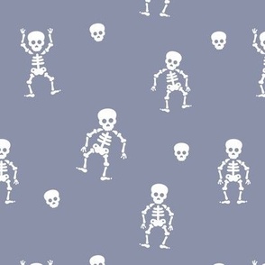 Little skeleton dance halloween skulls and dead bodies day of the dead dia de los muertos horror design lilac lavender purple white