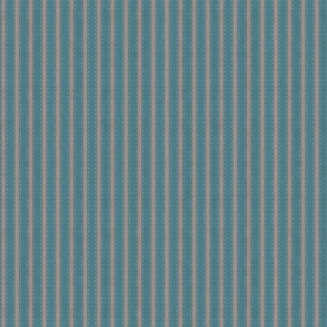 Textured stripes - beige on turquoise