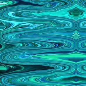 DSC3 - Large - Surreal Dreams in Aqua  - Blue - Green 