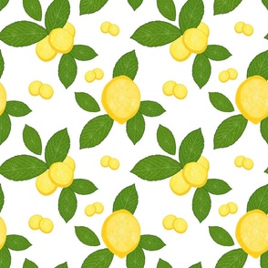 Luscious Lemons - white, medium