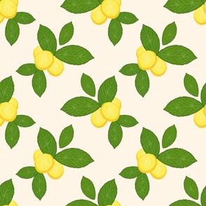 Lovely Lemons - cream beige, medium