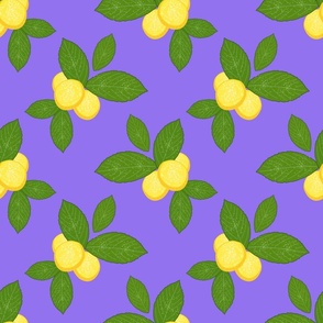 Lovely Lemons - violet purple, medium