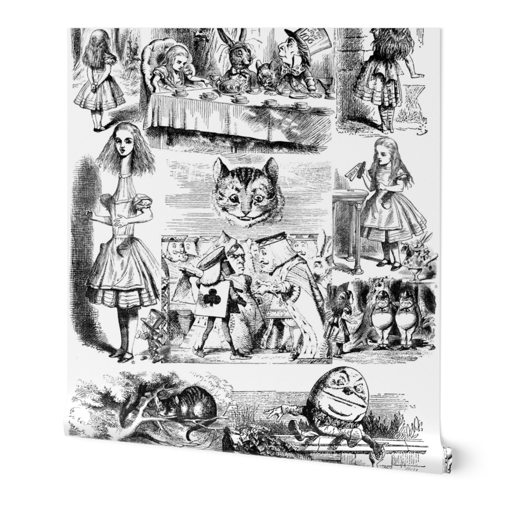 Curiouser and curiouser!  An Alice Toile ~Simple Repeat