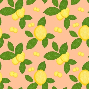 Luscious Lemons - apricot, medium