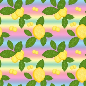 Luscious Lemons - rainbow, medium