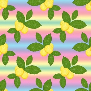 Lovely Lemons - rainbow, medium