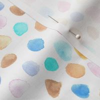 tender whimsical dots - watercolor pastel spots a440