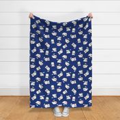 Cats in Blue - Large Scale