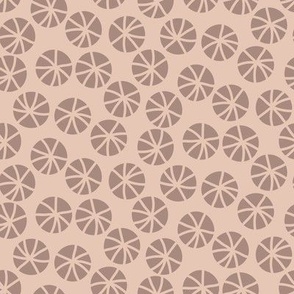 Crossed Centers-Weathered Wood-Bisque-Pink Villa Palette