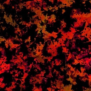 Abstract Black Red Orange Yellow Ombre