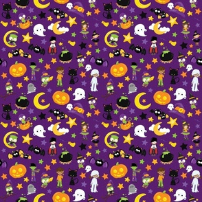 Halloween Figures Purple Small