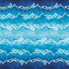 Ocean Waves Watercolor