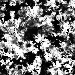 Abstract Black White with Stars